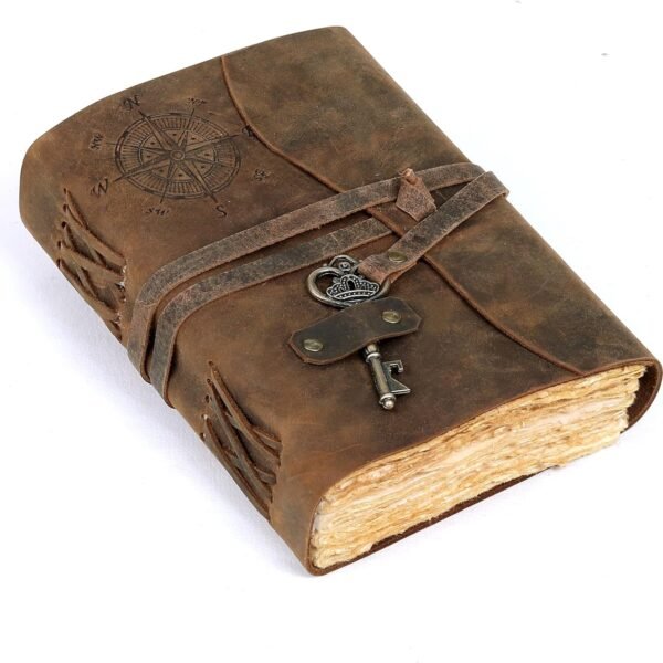 Compass Vintage Leather Journal