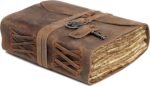 vintage style leather journal