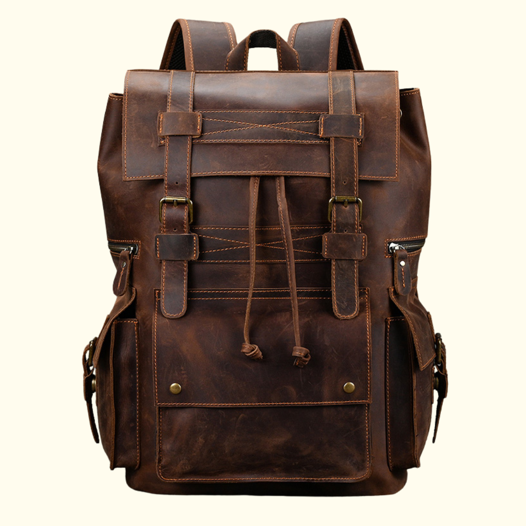RetroRove classic leather backpack