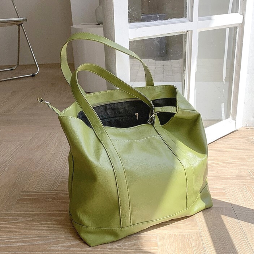 elegant Jolya tote by Leather Bag & Co