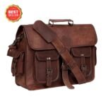 MADDISON LEATHER MESSENGER LAPTOP BAG