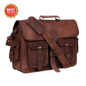 MADDISON LEATHER MESSENGER LAPTOP BAG