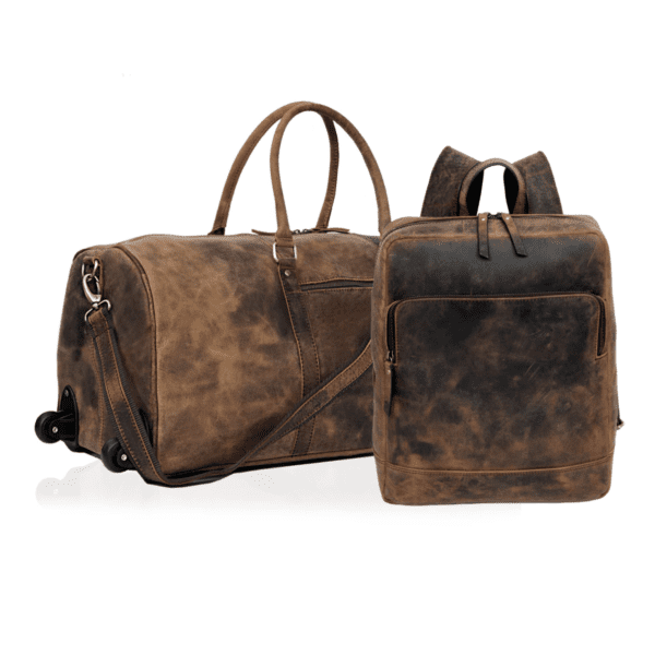 leather trolley duffel bag