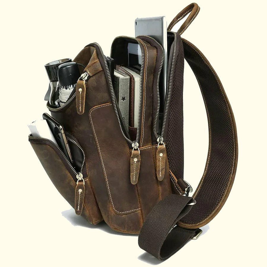 Buffalo Leather Sling Bag