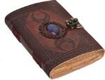3 Moon Blue Lapiz Leather Journal