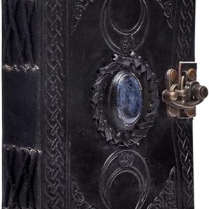 3 Moon Blue Lapiz Leather Journal