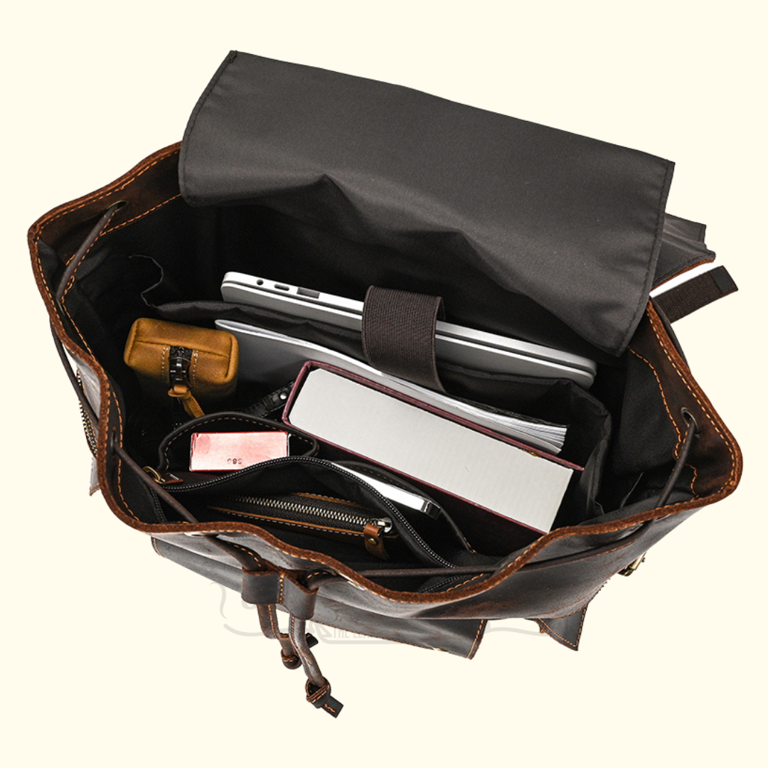 RetroRove stylish leather backpack