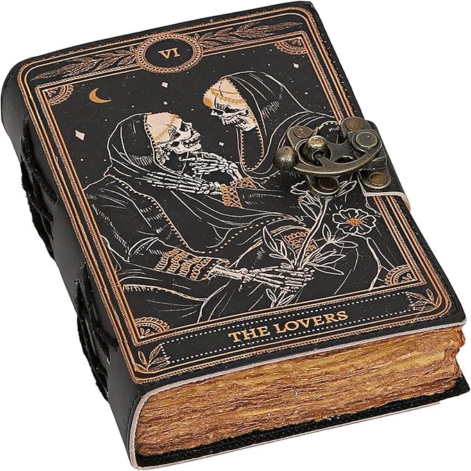 genuine leather witch journal