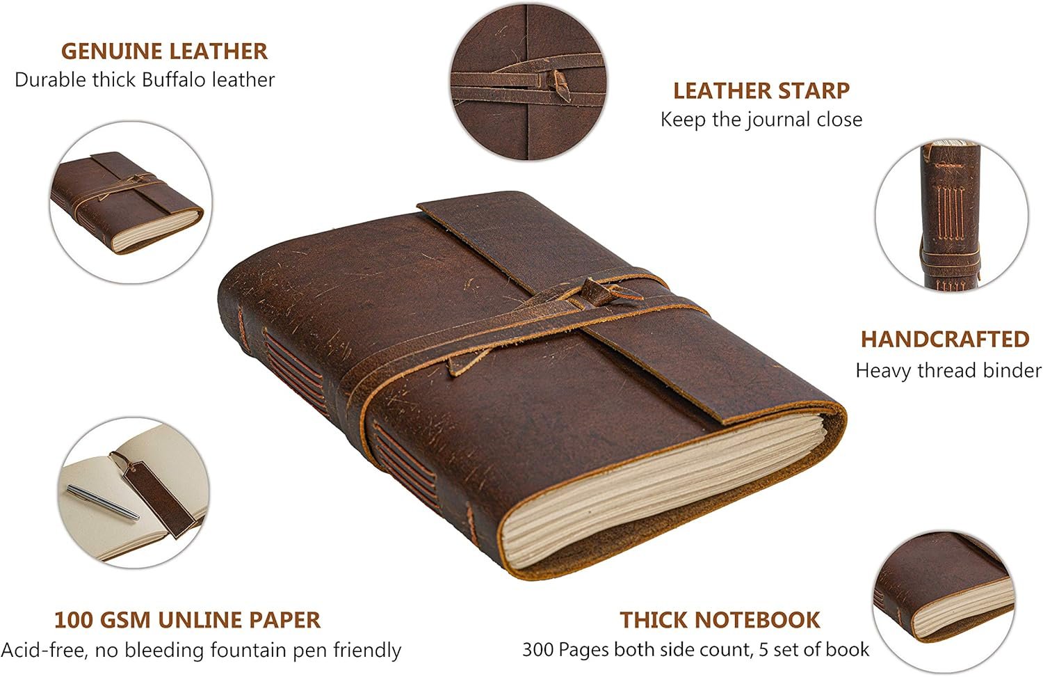 classic leather journal