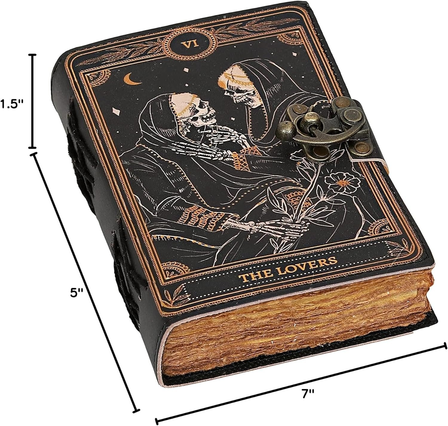 book of spells leather journal