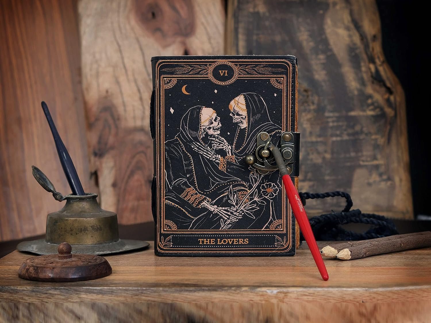 artisanal leather grimoire