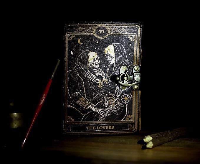 mystical leather-bound journal