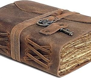 vintage leather journal
