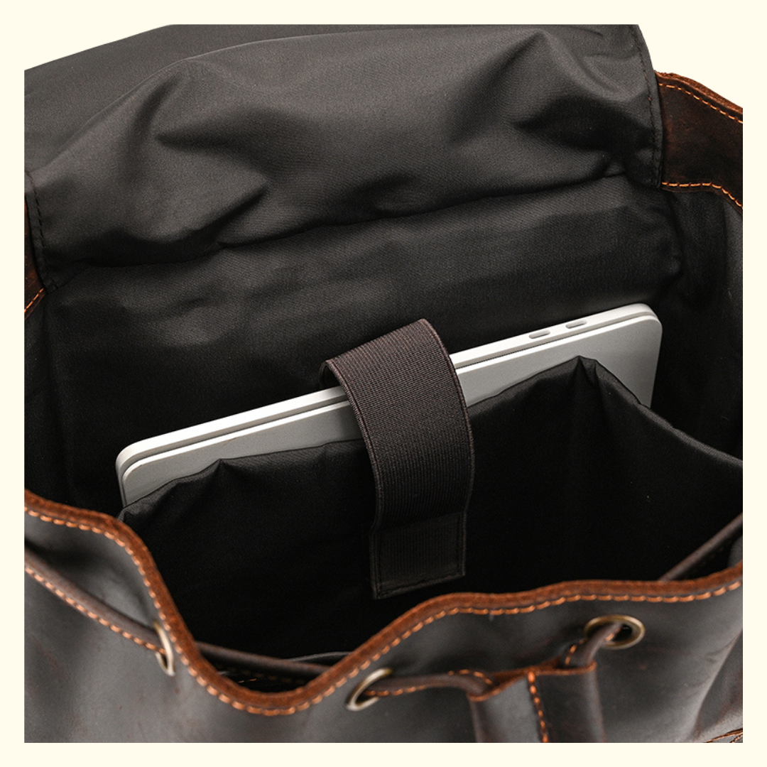 leather backpack for journeys