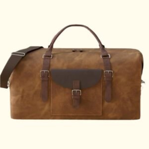 canvas leather duffle bag