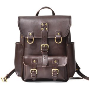 leather backpack