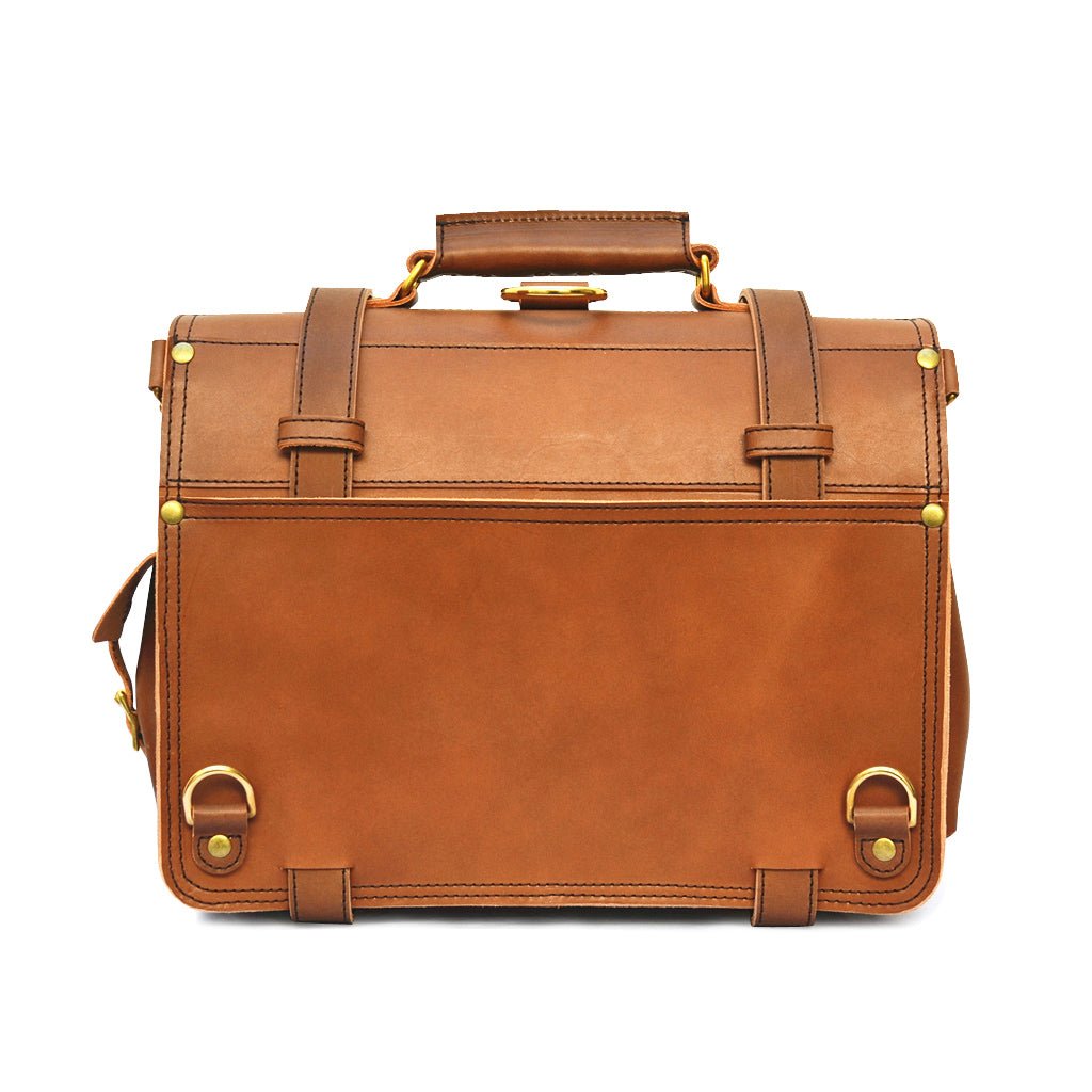 Classic leather briefcase design