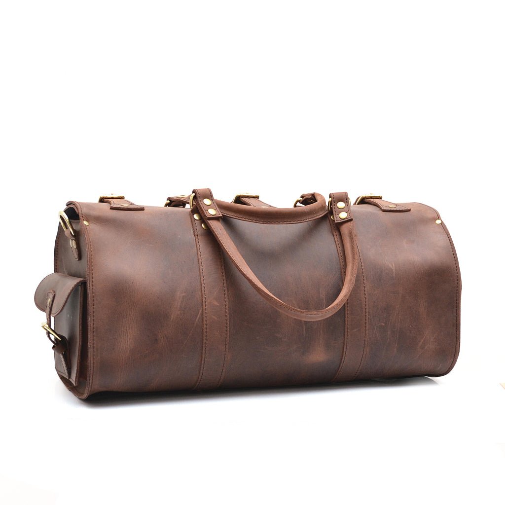 leather overnight bag