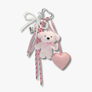 cuddle and heart plush charm