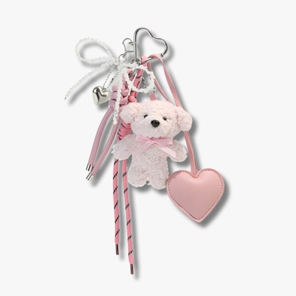 cuddle and heart plush charm
