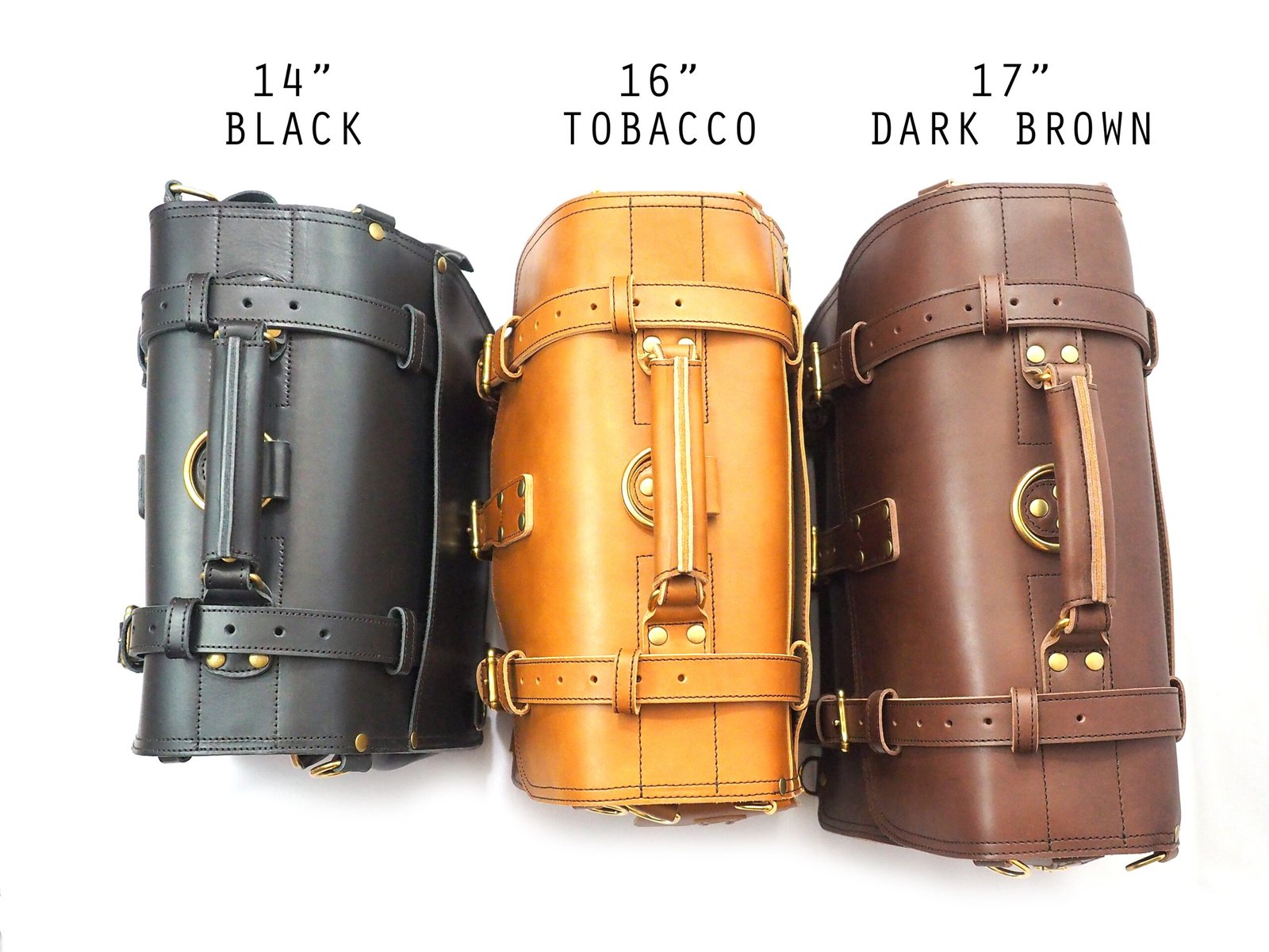 Contemporary leather briefcase