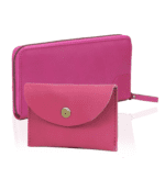 wallet in pink leather