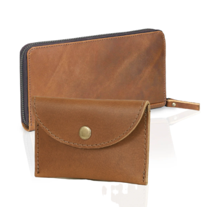 leather tan wallet