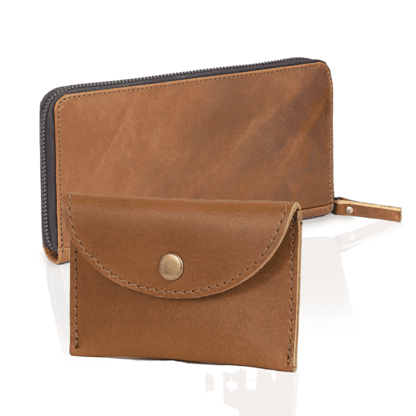 leather tan wallet