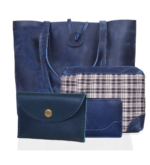Seinna Leather Bag Combo Blue