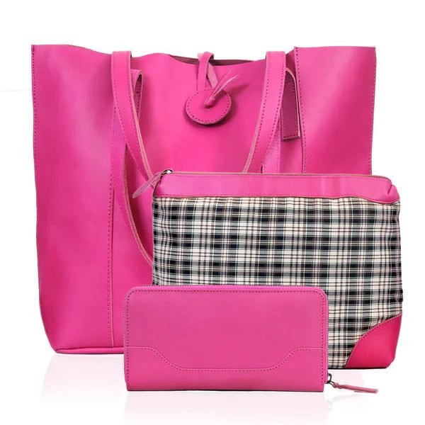 Luxury purple tote bag