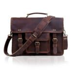 Roosevelt buffalo leather messenger