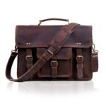 Roosevelt buffalo leather messenger