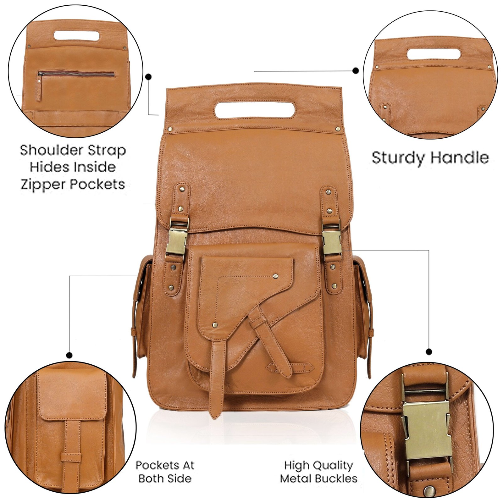 handmade leather travel bag