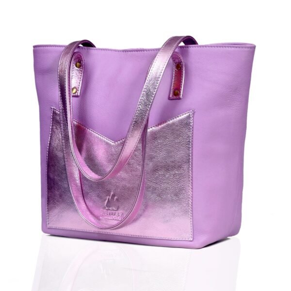 Juliet Leather Tote Bag Lilac