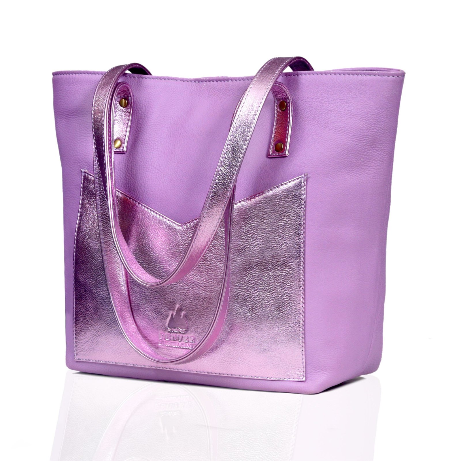 Juliet Leather Tote Bag Lilac