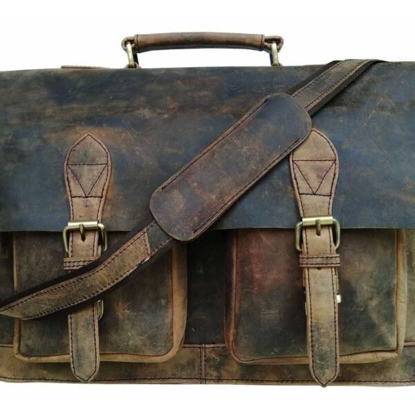 buffalo hunter leather messenger bag