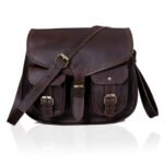 tracy full grain leather saddlebag