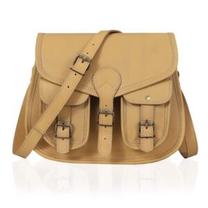 Tracy full grain leather saddlebag
