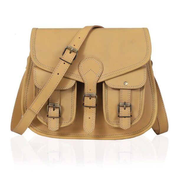 Tracy full grain leather saddlebag