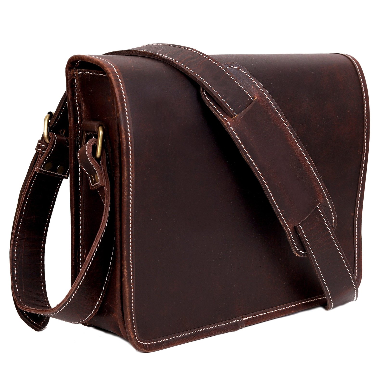leather crossbody satchel