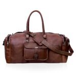 JAMES LEATHER DUFFEL BAG FOR MEN