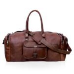 JAMES LEATHER DUFFEL BAG FOR MEN