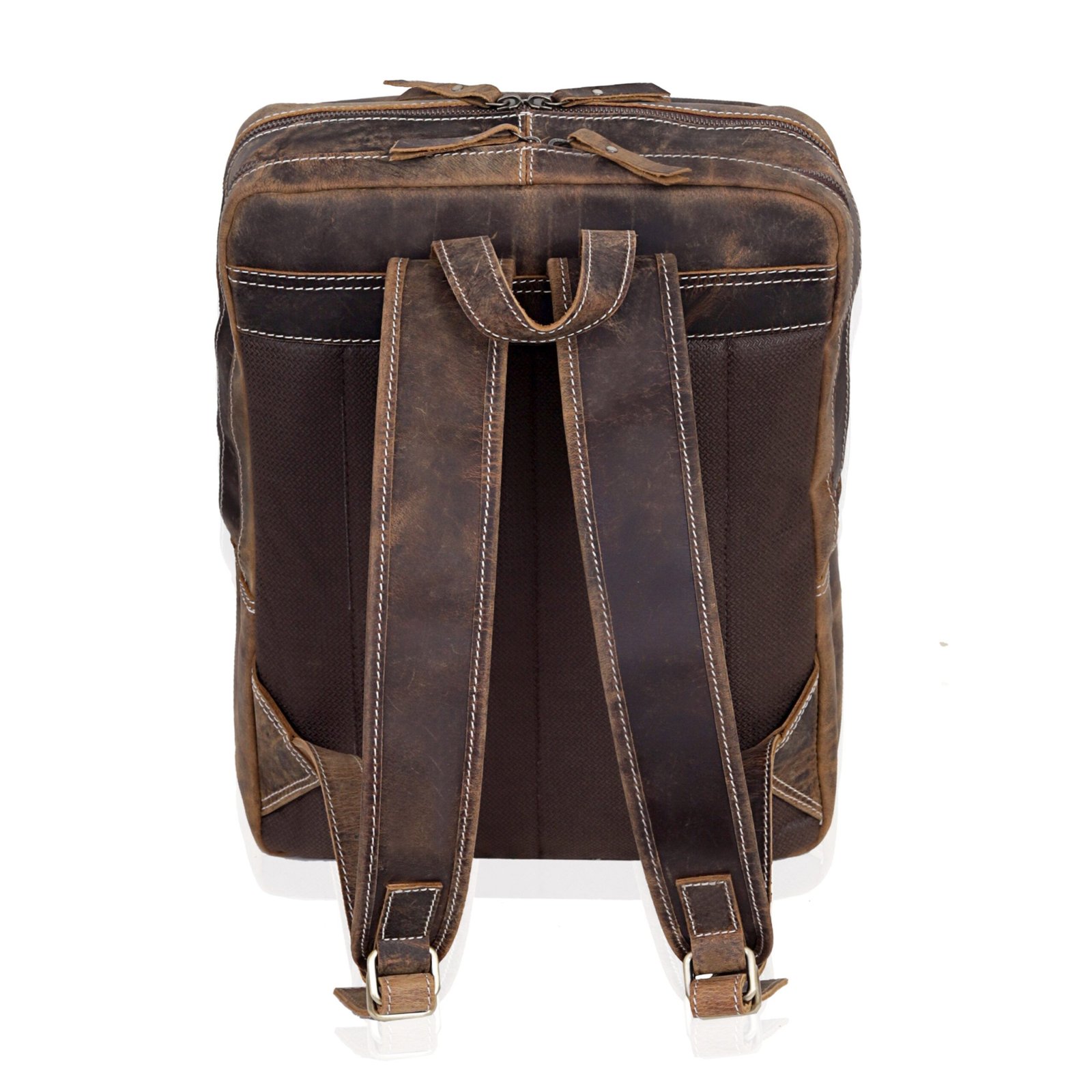 premium buffalo leather backpack