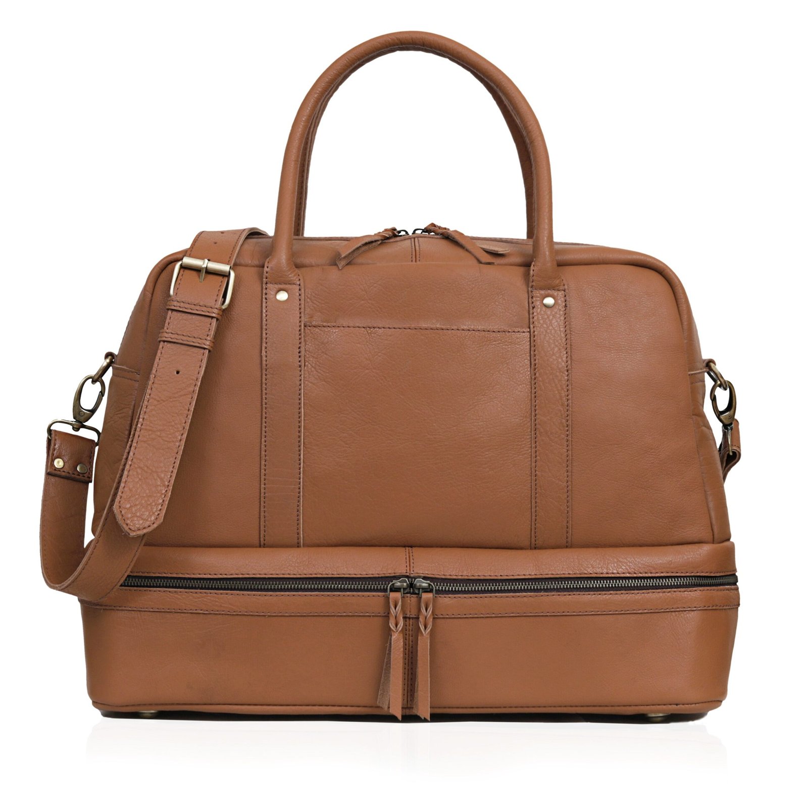 luxury leather duffel bags