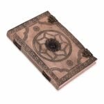 leather journal semi precious stone