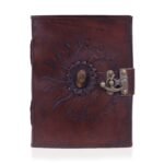 leather tiger stone journal