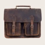 potter leather messenger bag