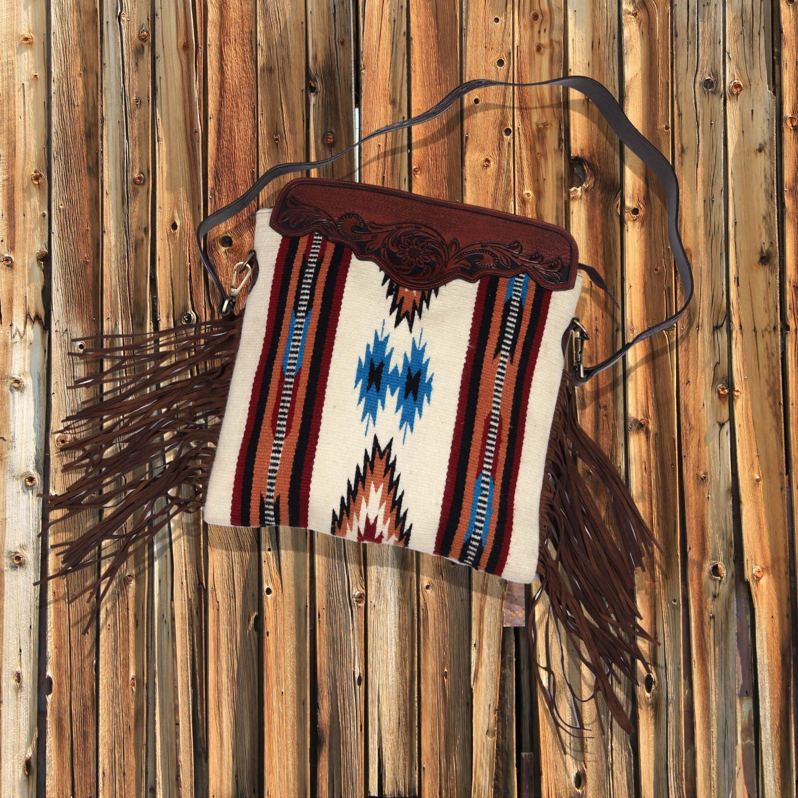 handcrafted leather purse