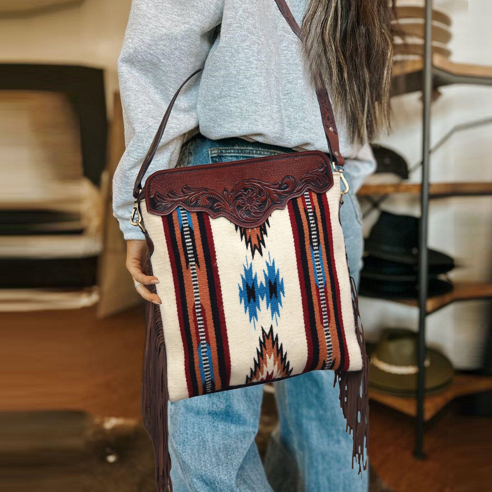 fashionable leather purse