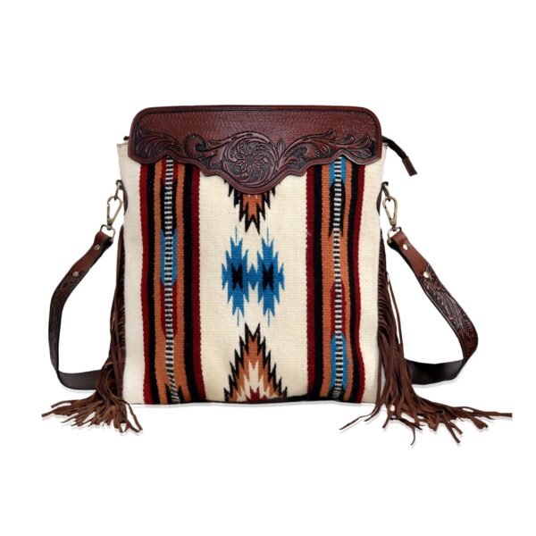 tooled leather purse